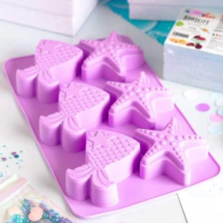 Silikonform "Seesterne/Flossen"