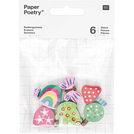 Radiergummis Waldtiere, 6 Stück